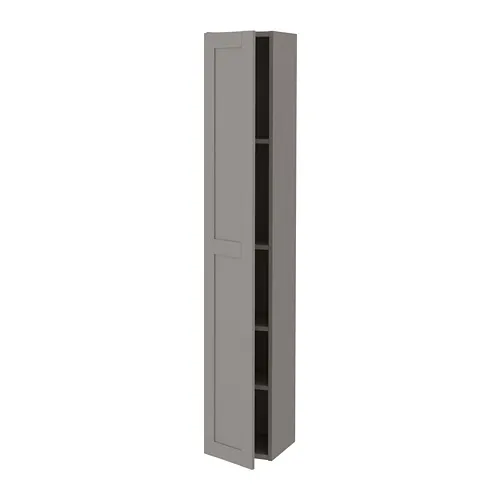 ENHET - 高櫃附4層板/門板, 灰色/灰框, 30x32x180 公分 | IKEA 線上購物 - PE773306_S4