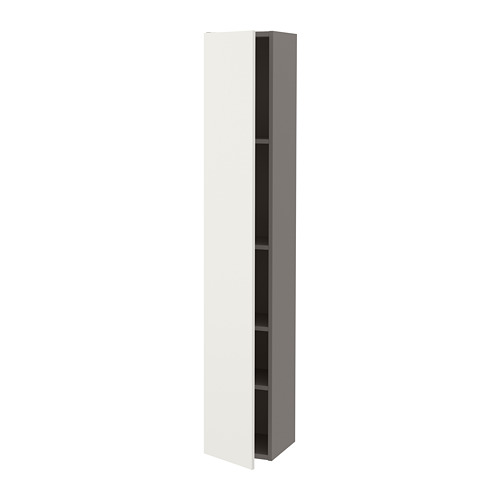 ENHET - hi cb w 4 shlvs/door, grey/white | IKEA Taiwan Online - PE773309_S4
