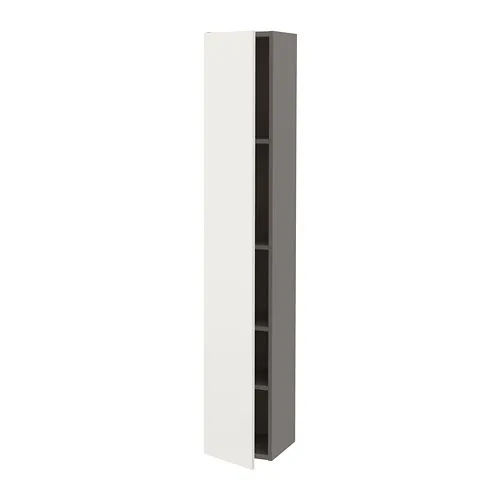 ENHET - 高櫃附4層板/門板, 灰色/白色, 30x32x180 公分 | IKEA 線上購物 - PE773309_S4