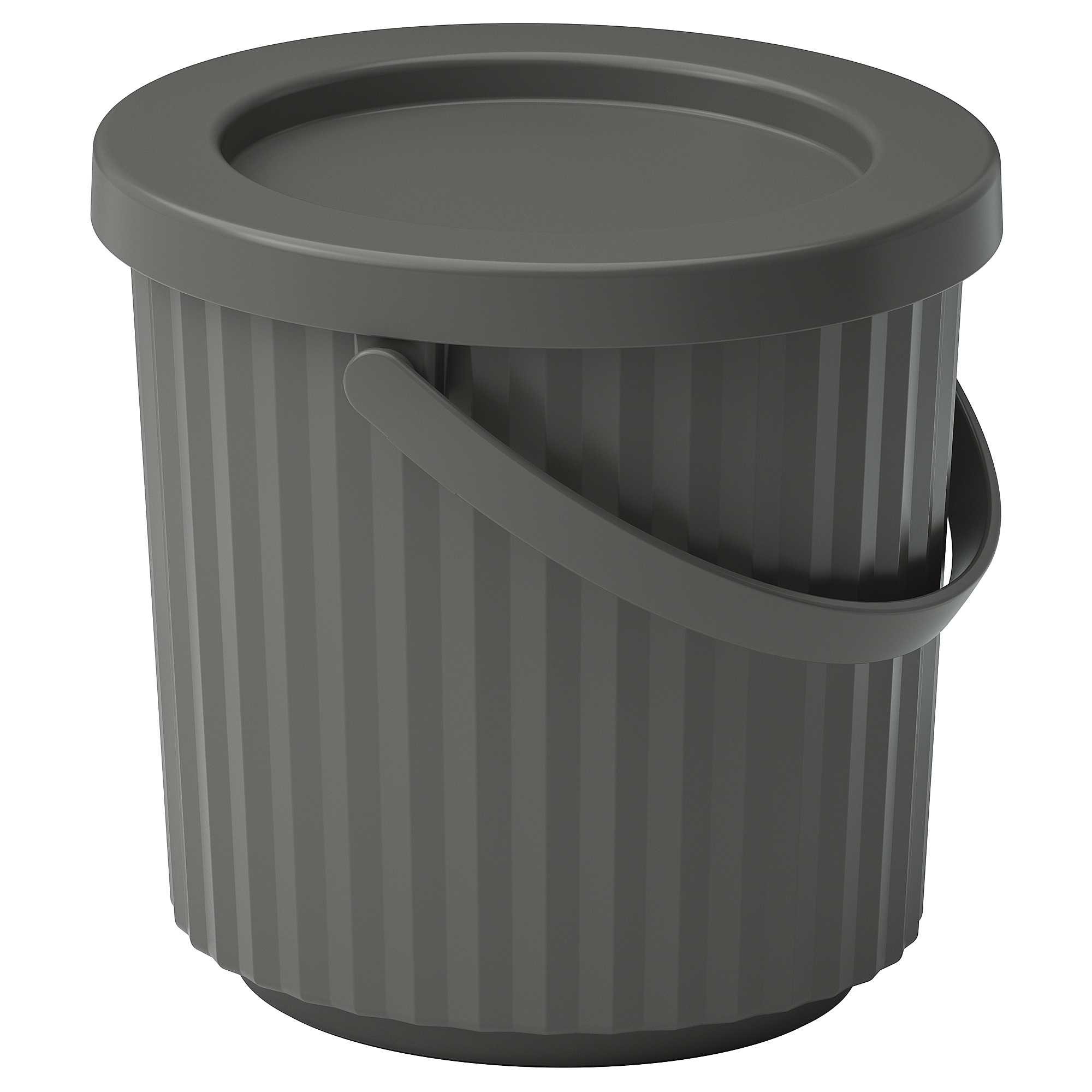 DAMMÄNG bin with lid