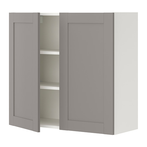 ENHET - 壁櫃組合, 白色/灰色 框架 | IKEA 線上購物 - PE773226_S4