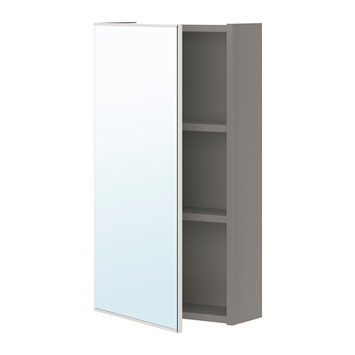 ENHET - mirror cabinet with 1 door, grey | IKEA Taiwan Online - PE773298_S4