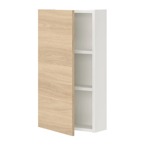 ENHET - 壁櫃組合, 白色/橡木紋, 40x17x75 公分 | IKEA 線上購物 - PE773277_S4