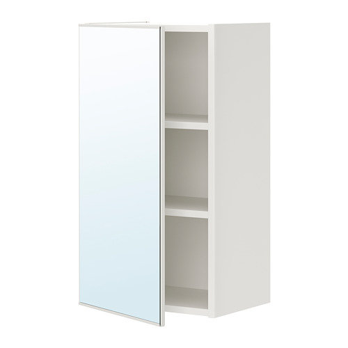 ENHET - mirror cabinet with 1 door, white, 40x32x75 cm | IKEA Taiwan Online - PE773281_S4