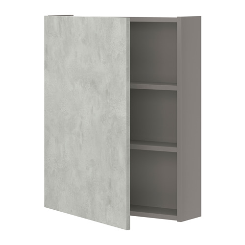 ENHET - wall cb w 2 shlvs/doors, grey/concrete effect | IKEA Taiwan Online - PE773283_S4