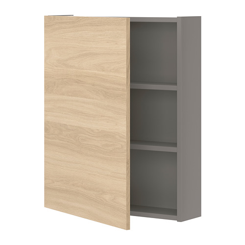 ENHET - 壁櫃組合, 灰色/橡木紋 | IKEA 線上購物 - PE773287_S4