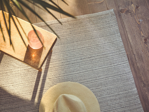 TIPHEDE - 平織地毯, 自然色/黑色, 120x180  | IKEA 線上購物 - PH169020_S4