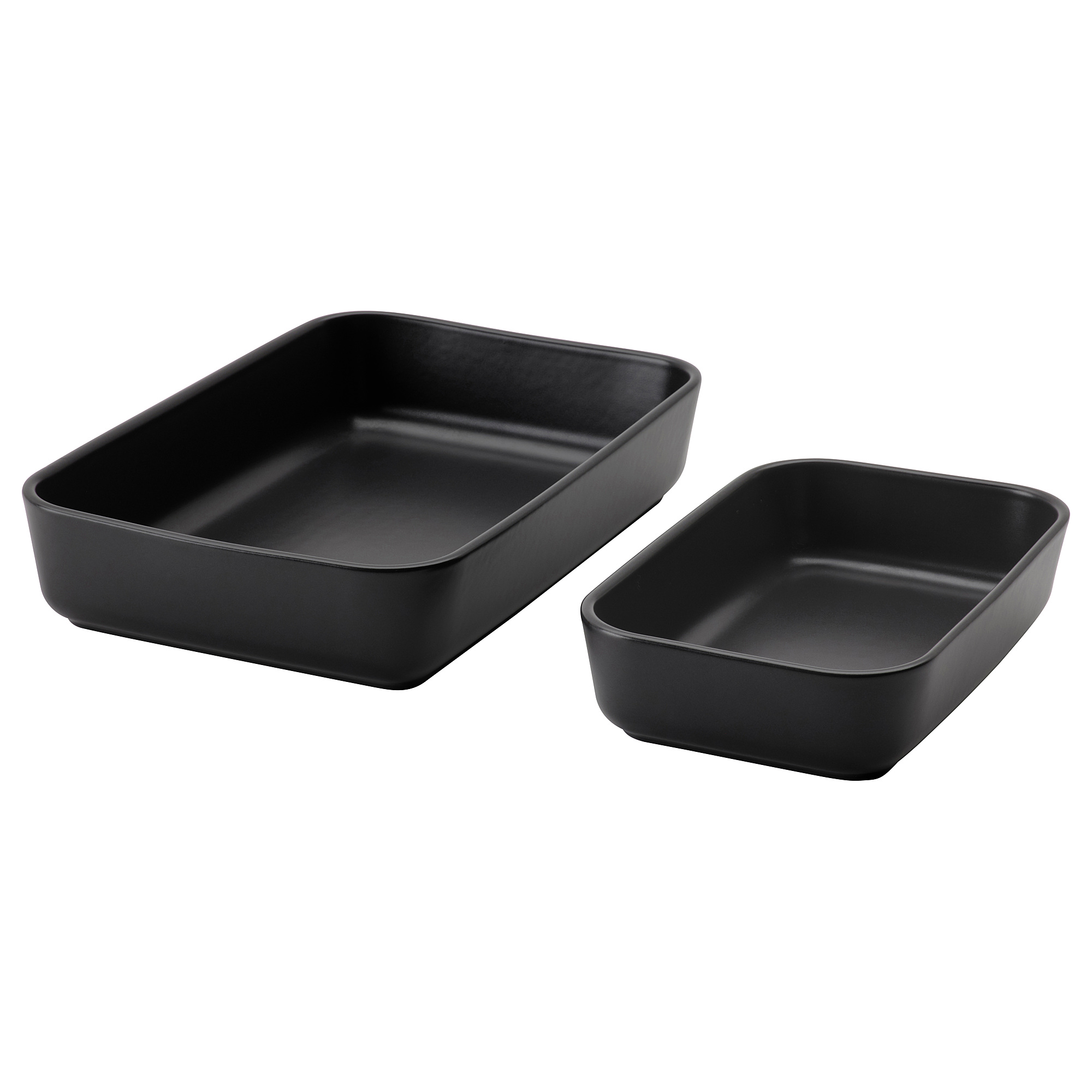 LYCKAD oven/serving dish set of 2