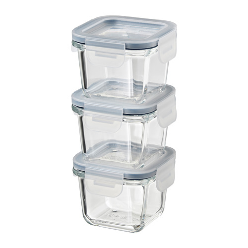 IKEA 365+ - food container with lid, square/glass | IKEA Taiwan Online - PE785017_S4
