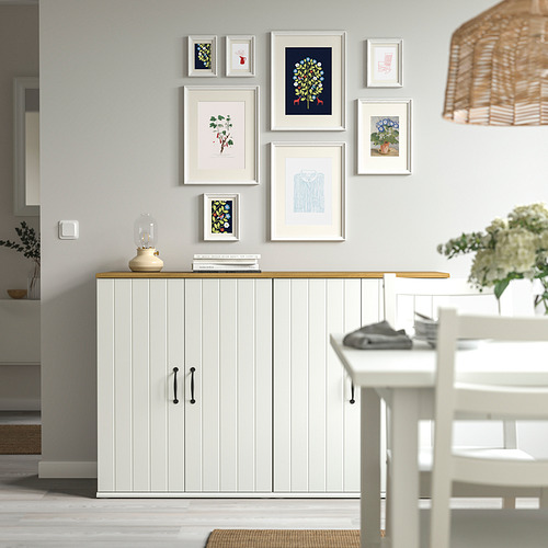 KNOPPÄNG frame with poster, set of 8