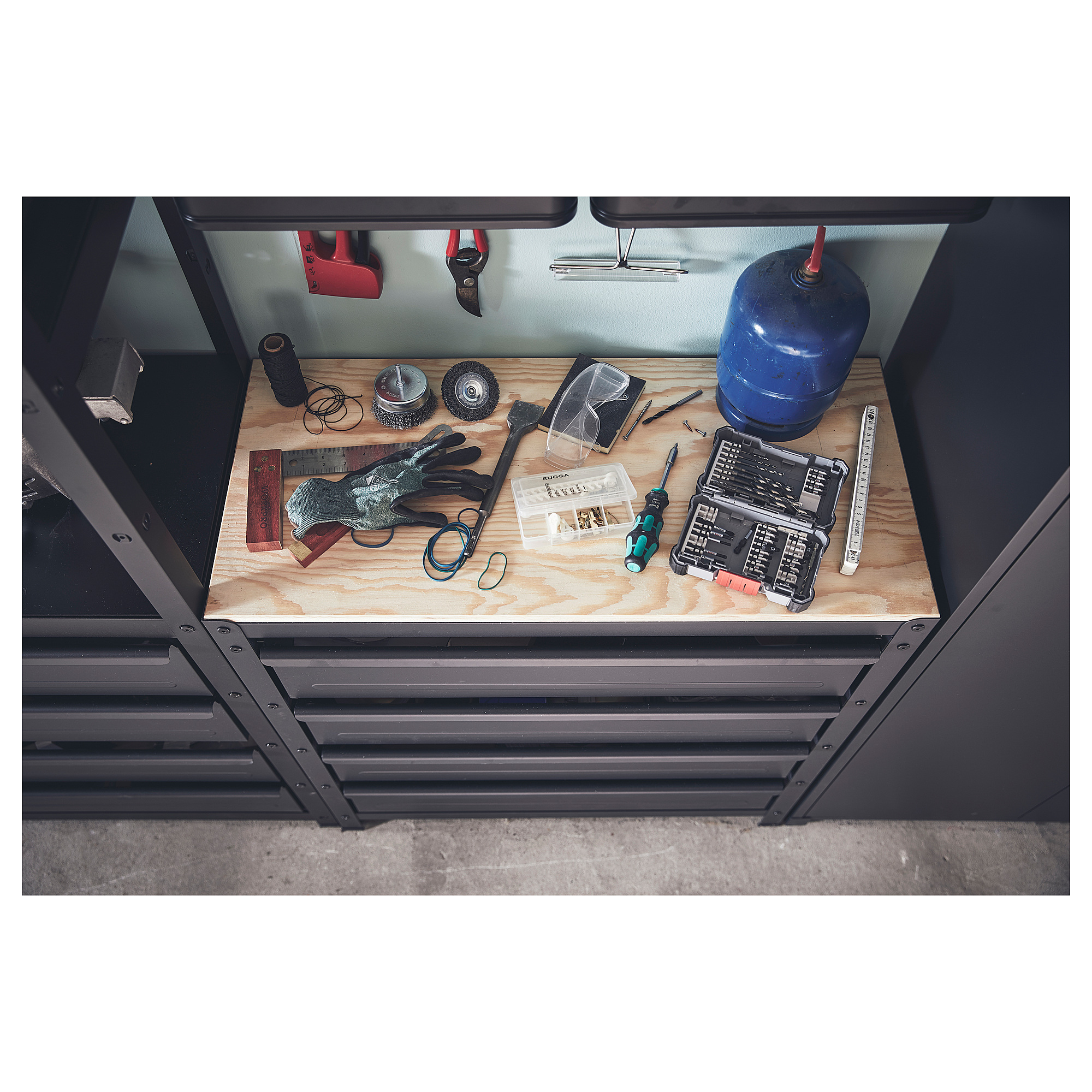 BROR work bench with drawers