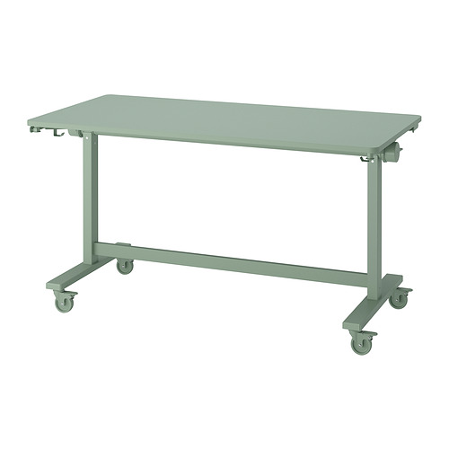 MITTZON foldable table with castors
