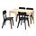RÖNNINGE/LISABO - table and 4 chairs, birch/black | IKEA Taiwan Online - PE830323_S1