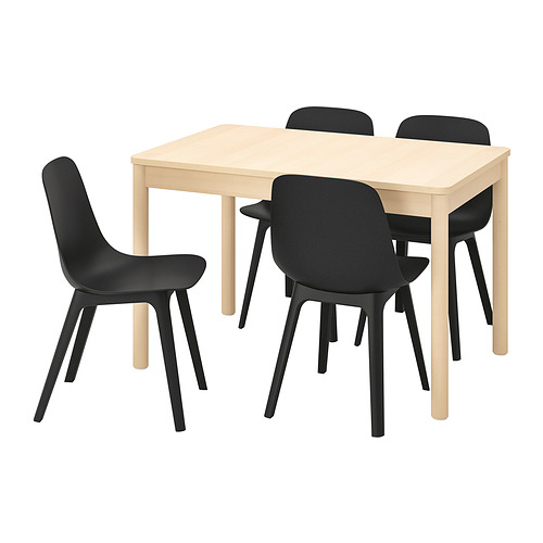 RÖNNINGE/ODGER 餐桌附4張餐椅