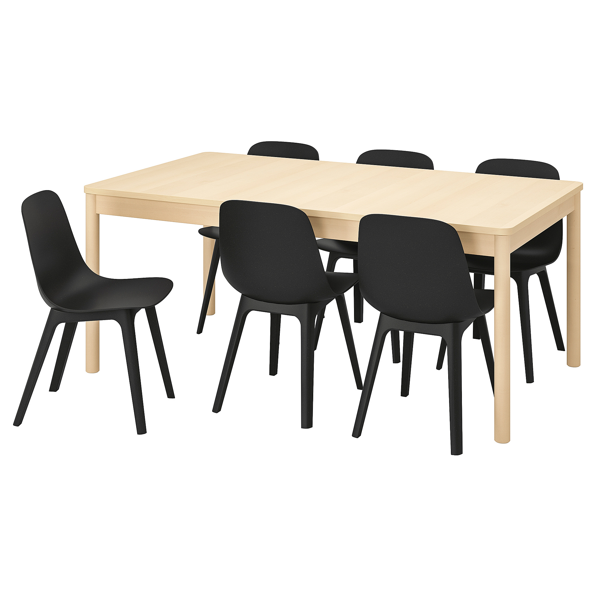 RÖNNINGE/ODGER table and 6 chairs
