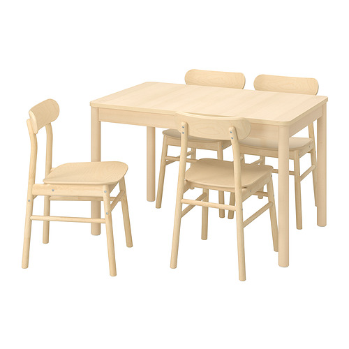 RÖNNINGE/RÖNNINGE 餐桌附4張餐椅