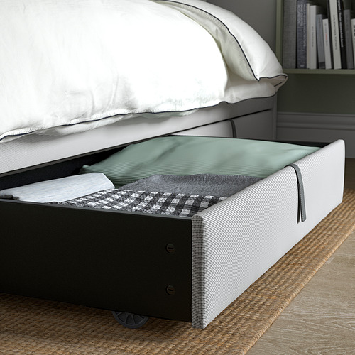 GLADSTAD upholstered bed storage box