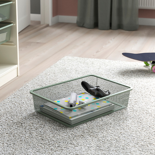 TROFAST - 收納組合附收納盒, 白色 淺綠色/灰色/淺紅色 | IKEA 線上購物 - PE872485_S4