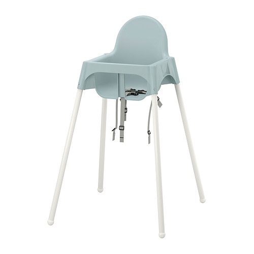 ANTILOP - highchair with safety belt, grey-blue/white | IKEA Taiwan Online - PE975537_S4
