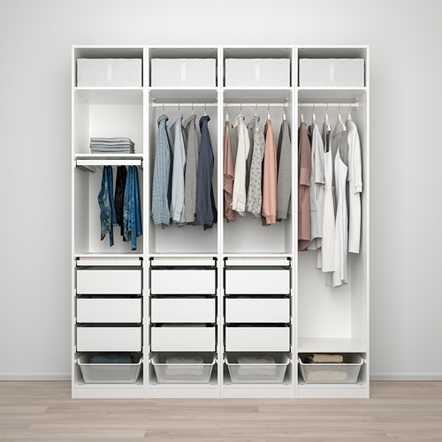 PAX/REINSVOLL - wardrobe combination, white/grey-beige | IKEA Taiwan Online - PE773498_S4