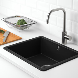KILSVIKEN - 嵌入式單槽水槽, 灰色/米色 石英混合物 | IKEA 線上購物 - PE777319_S3