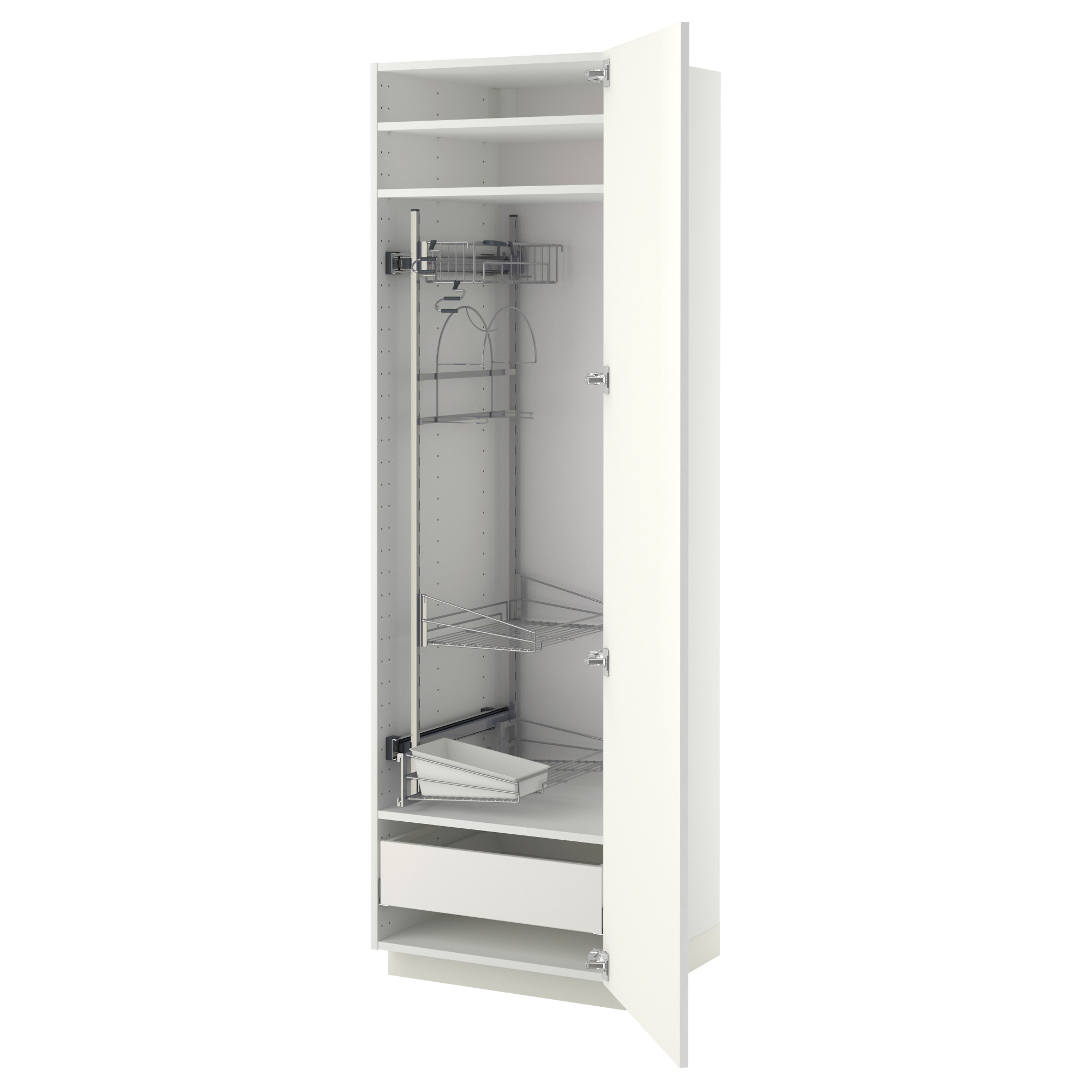 METOD/MAXIMERA high cabinet with cleaning interior