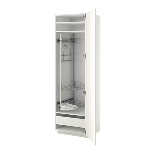 METOD/MAXIMERA high cabinet with cleaning interior