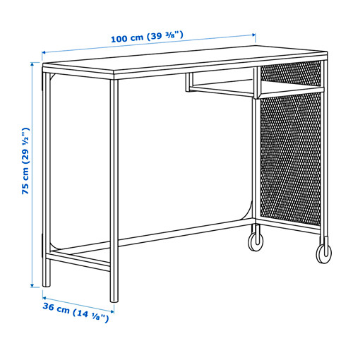 FJÄLLBO/KULLABERG/GULLHULT desk and storage combination