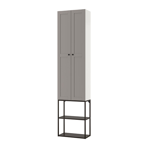 ENHET - wall storage combination, anthracite/grey frame | IKEA Taiwan Online - PE773613_S4