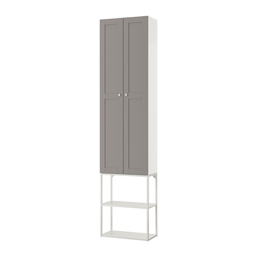 ENHET - 壁面收納櫃組合, 白色/灰色 框架 | IKEA 線上購物 - PE773653_S4