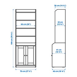 HAUGA - 雙門高櫃, 白色 | IKEA 線上購物 - PE783851_S3