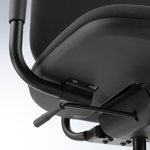 SMÖRKULL office chair with armrests