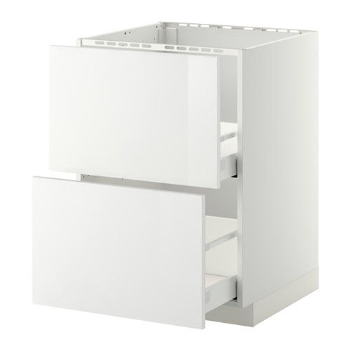 METOD/MAXIMERA base cab f sink+2 fronts/2 drawers