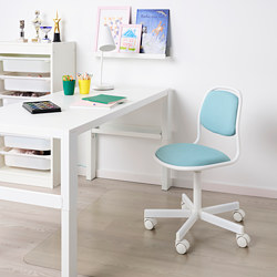 ÖRFJÄLL - 兒童書桌椅, 白色/Vissle 淺灰色 | IKEA 線上購物 - PE813958_S3