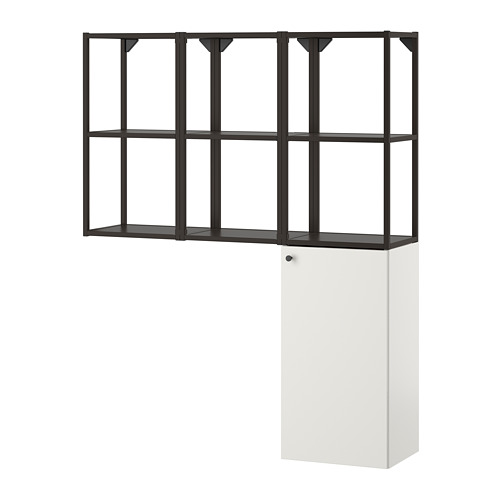 ENHET - storage combination for laundry, anthracite/white | IKEA Taiwan Online - PE773642_S4