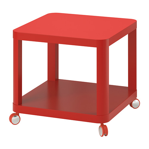 TINGBY - 邊桌附輪腳, 紅色 | IKEA 線上購物 - PE773677_S4