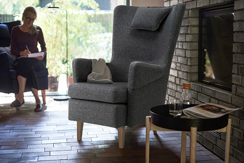 OMTÄNKSAM - armchair, Gunnared dark grey | IKEA Taiwan Online - PE783474_S4