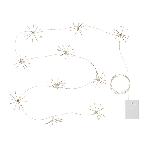 STRÅLA - LED lighting chain, sparkler/battery-operated, 2.2 m | IKEA Taiwan Online - E1011955_S4