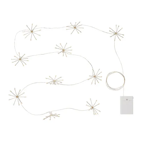 STRÅLA - LED燈串，花火/電池式，2.2 公尺 | IKEA 線上購物 - E1011955_S4