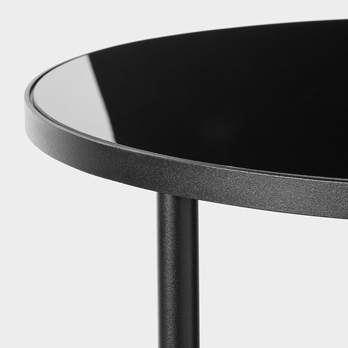 ÄSPERÖD - 邊桌, 黑色/玻璃 黑色 | IKEA 線上購物 - PE773695_S4