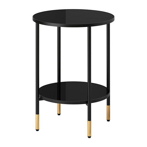 ÄSPERÖD - 邊桌, 黑色/玻璃 黑色 | IKEA 線上購物 - PE773696_S4