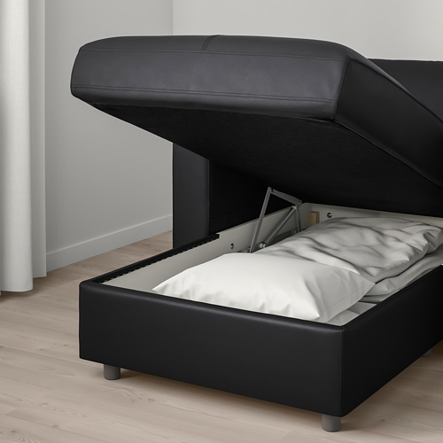 VIMLE - corner sofa, 5-seat, with chaise longue/Grann/Bomstad black | IKEA Taiwan Online - PE773752_S4