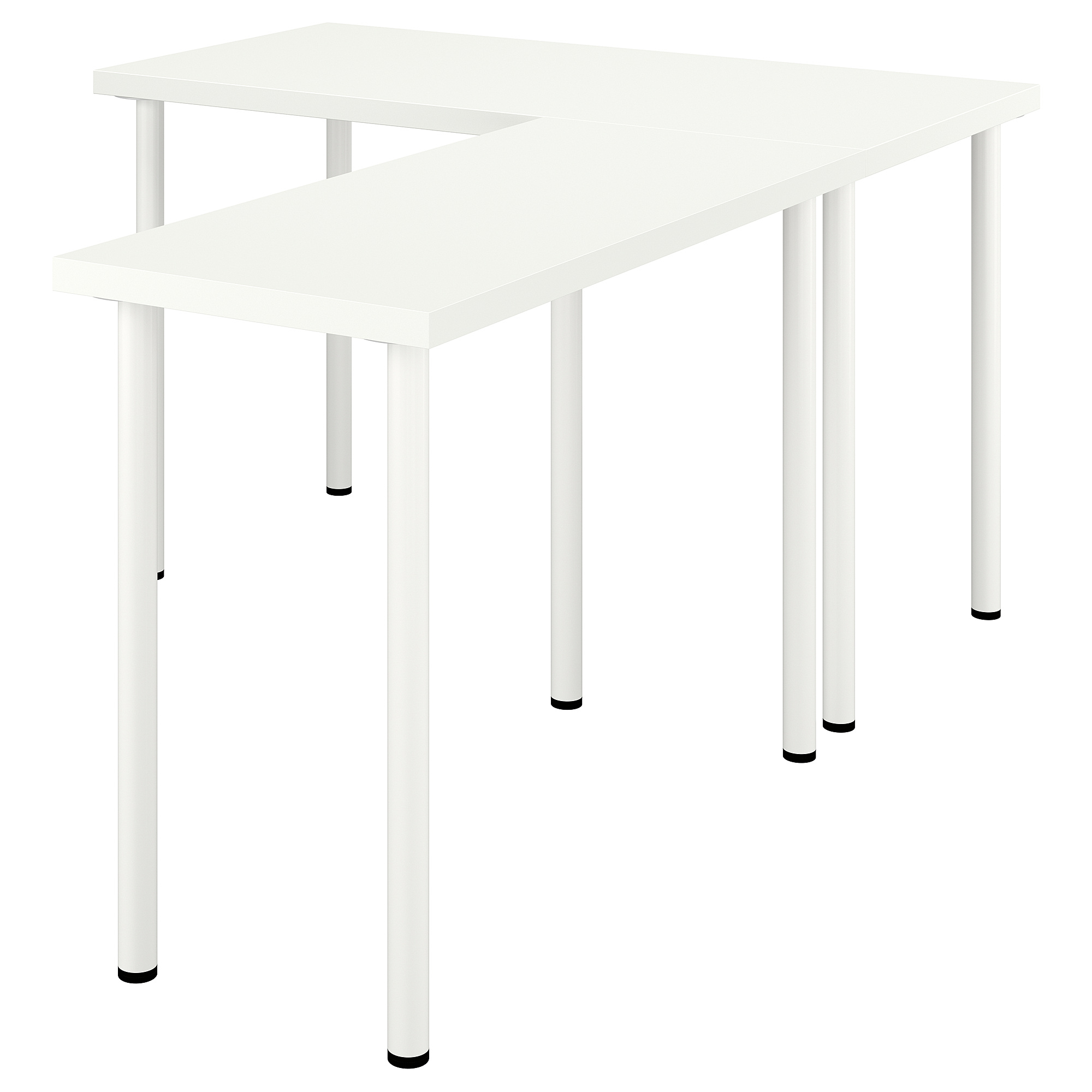 LAGKAPTEN/LINNMON L-shaped desk