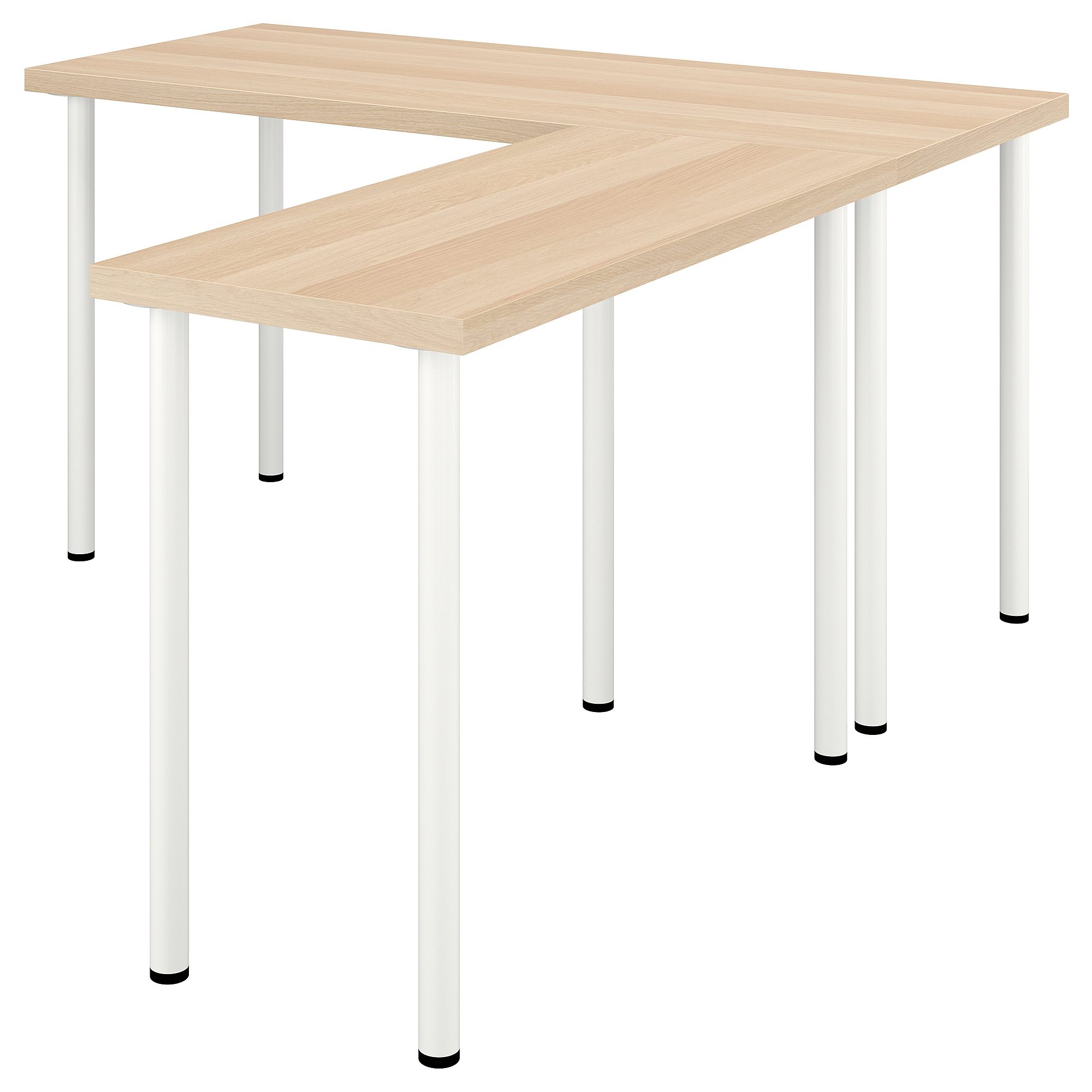 LAGKAPTEN/LINNMON L-shaped desk