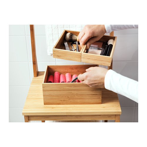 DRAGAN - 收納盒 3件組, 竹 | IKEA 線上購物 - PE516777_S4