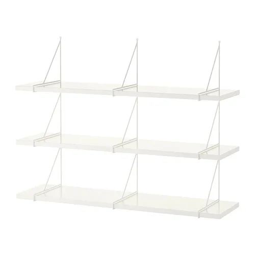 BERGSHULT/PERSHULT - 上牆式層架組, 白色/白色, 120x30 公分 | IKEA 線上購物 - PE731104_S4