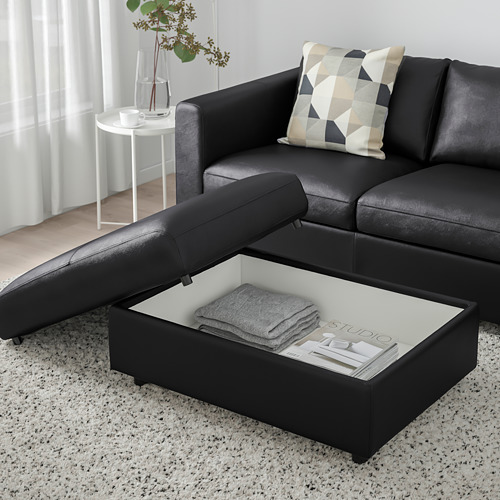 VIMLE footstool with storage