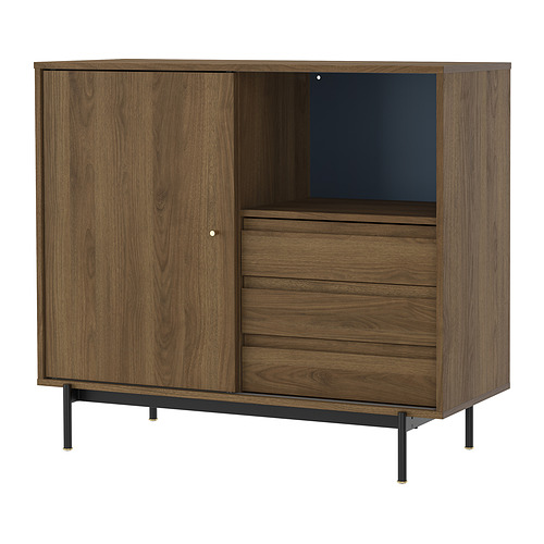 RÅDMANSÖ - 收納櫃, 棕色 胡桃木紋, 118x49x103 公分 | IKEA 線上購物 - PE975801_S4