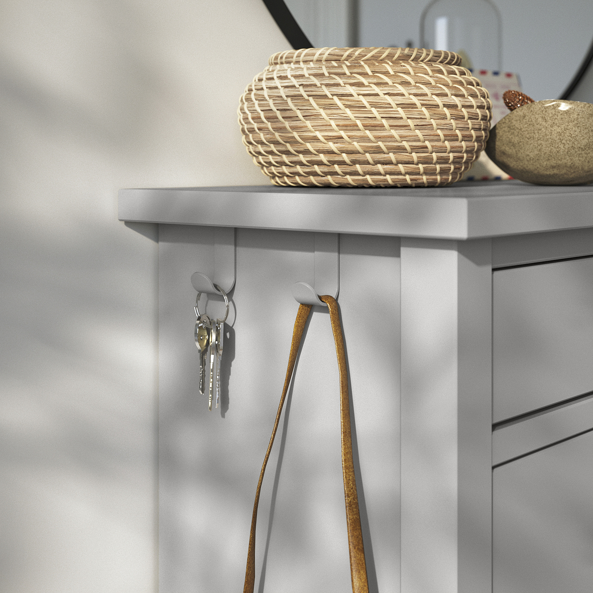GULLABERG shoe cabinet with 2 compartments
