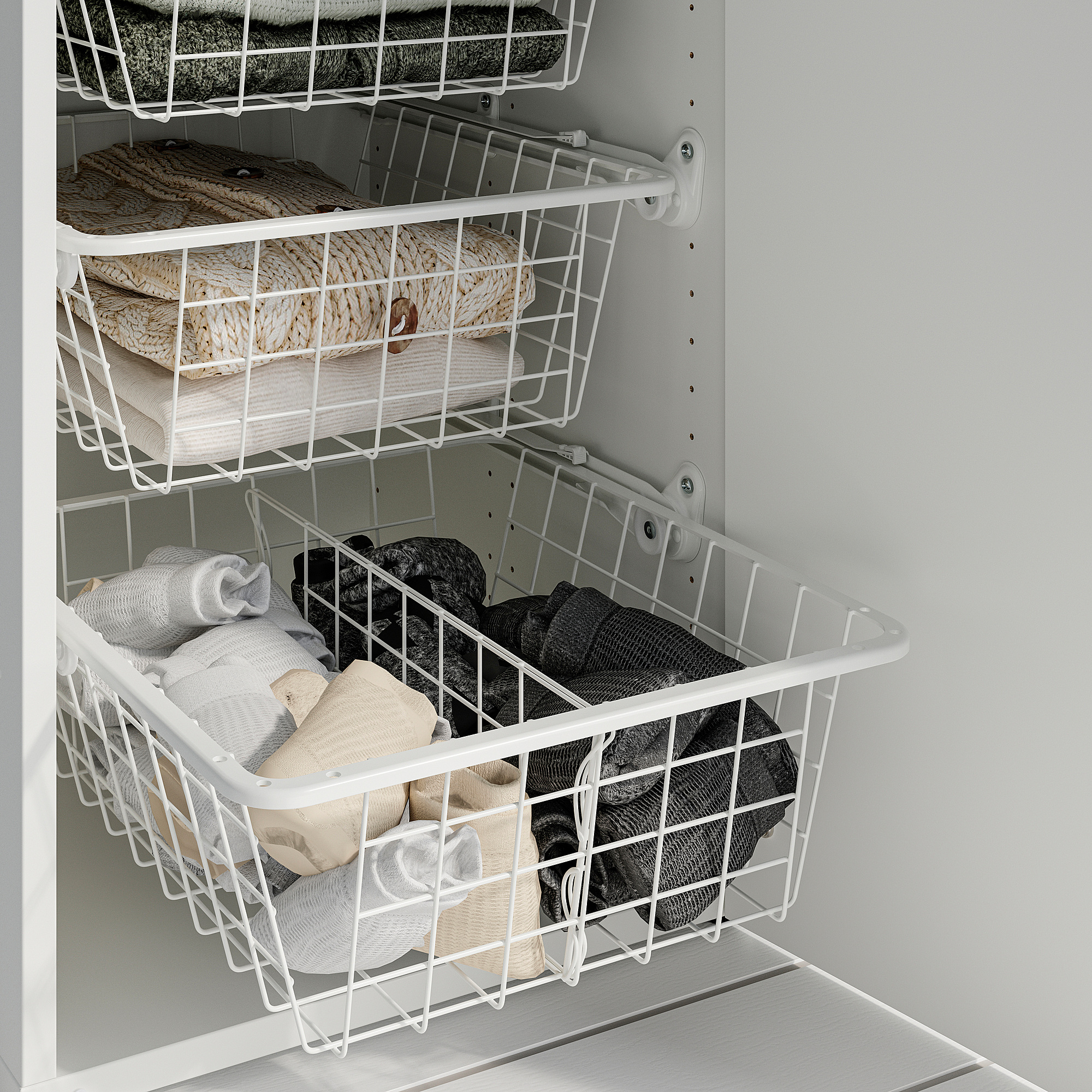 ALTARLIDEN wire basket with pull-out rail